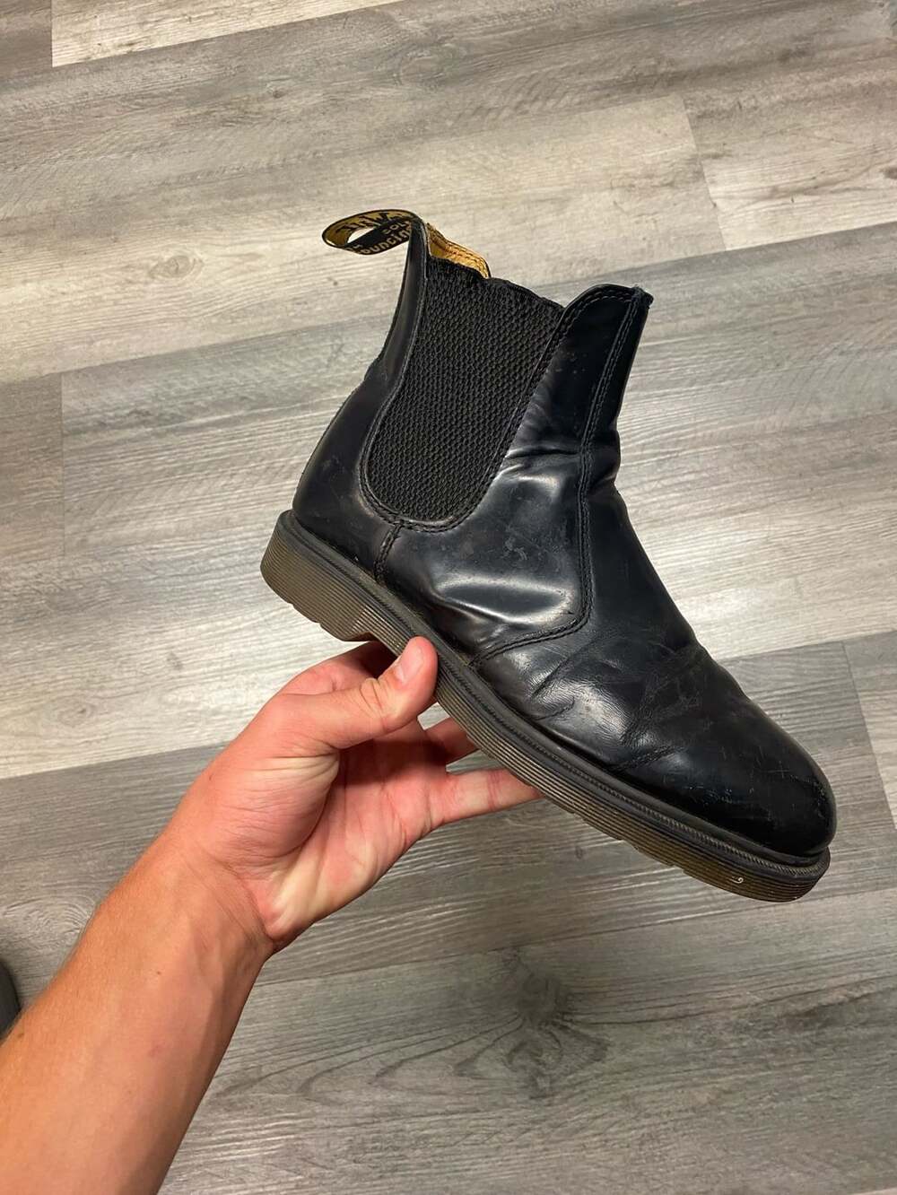 Dr. Martens 2976 Black Leather Chelsea Boots Size US 8 / UK 6
